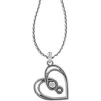 Infinity Sparkle Petite Heart Necklace
