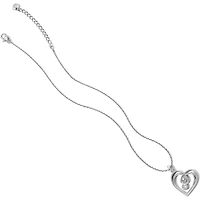 Infinity Sparkle Petite Heart Necklace