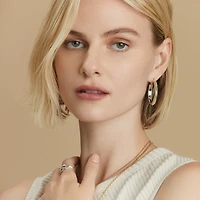 Interlok Heirloom Hoop Earrings