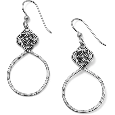 Interlok Petite Knot Circle French Wire Earrings