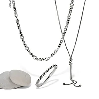 Interlok Twist Lariat Necklace