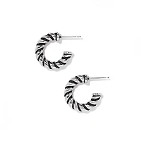 Interlok Twist Small Post Hoop Earrings
