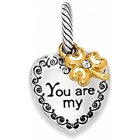 Lucky Twirl Heart Charm