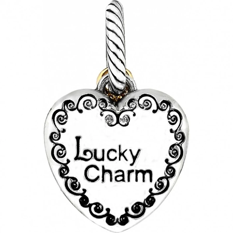 Lucky Twirl Heart Charm