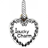 Lucky Twirl Heart Charm