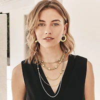 Meridian Geo Post Drop Earrings