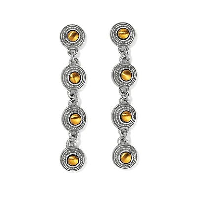 Monete Link Post Drop Earrings