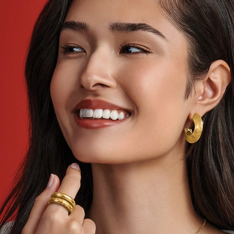 Mystic Moon Hoop Earrings