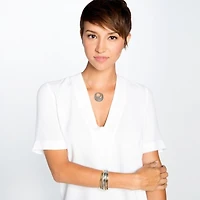 Neptune's Rings Hinged Bangle