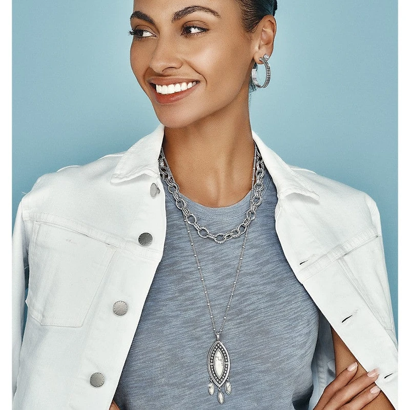 Pebble Dot Dream Howlite Convertible Necklace