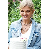 Pebble Dot Medali Petite Reversible Necklace