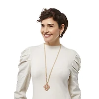 Moon Pendant Long Necklace