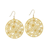 Posey Disc French Wire Earrings