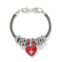 Red Heart Charm Bracelet