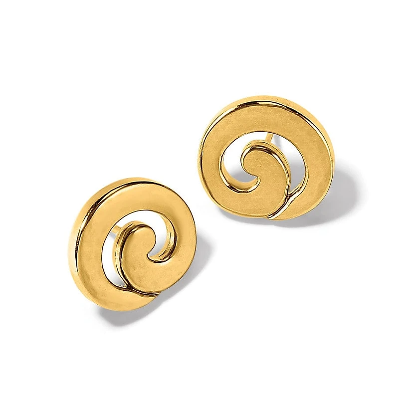 Royale Round Post Earrings