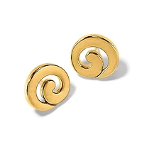 Royale Round Post Earrings