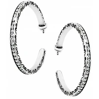 Secret Of Love Hoop Post Earrings