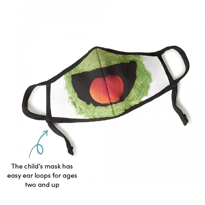 Sesame Street Oscar The Grouch Child Face Mask