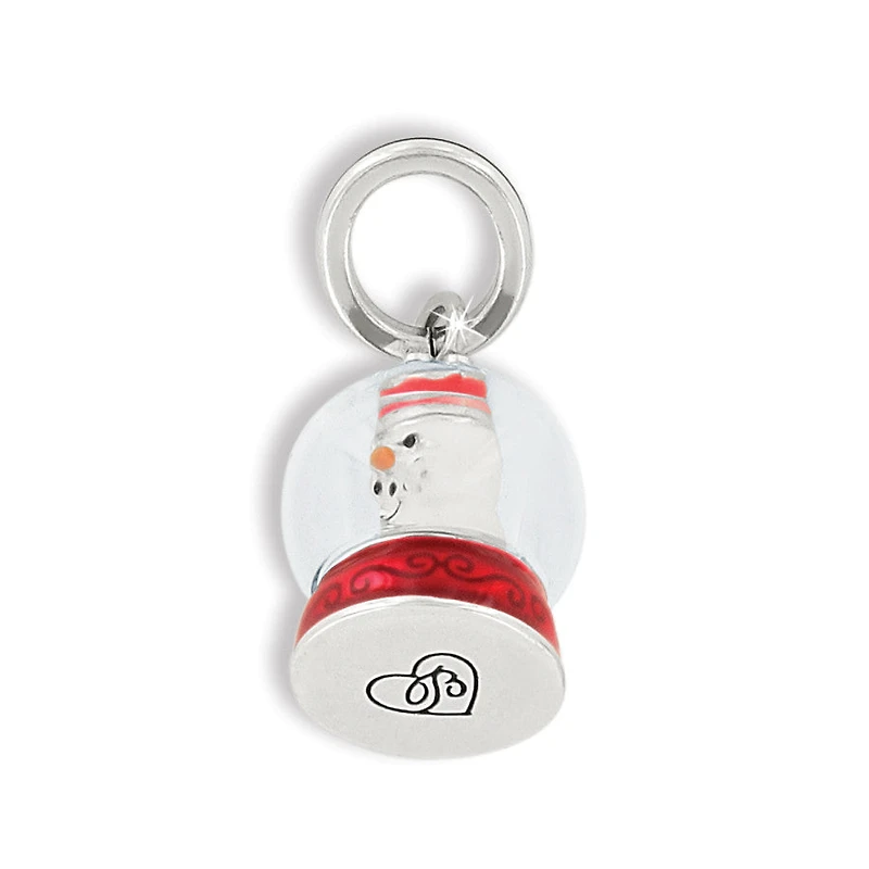 Snowglobe Snow Man Charm