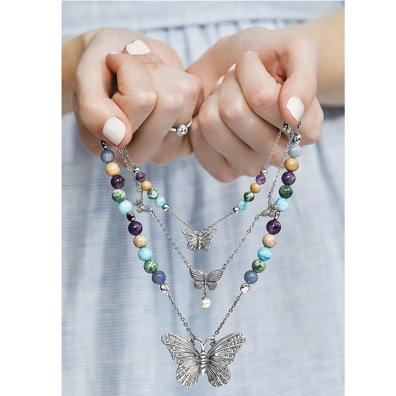 Solstice Hues Butterfly Necklace