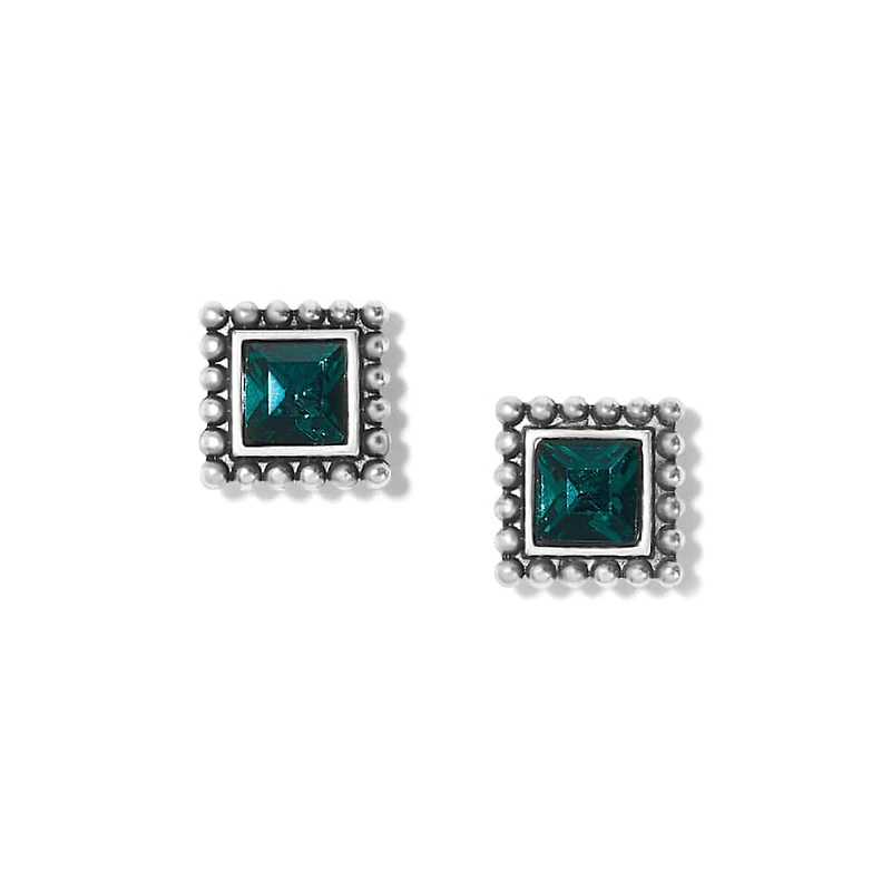 Sparkle Square Mini Post Earrings
