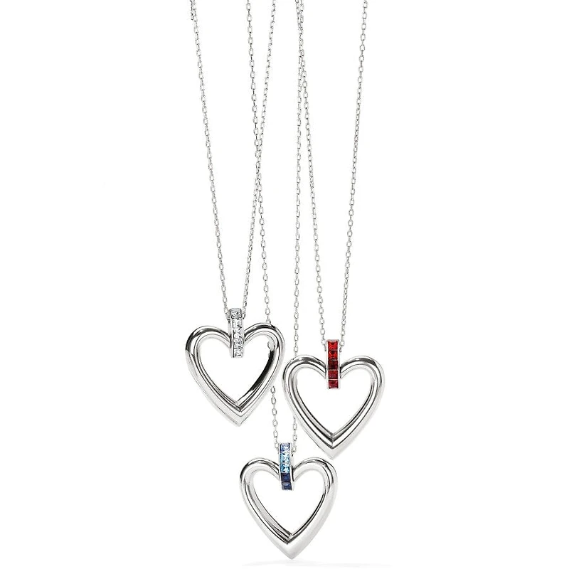 Spectrum Open Heart Necklace