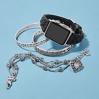 Sutton Braided Leather Watch Band