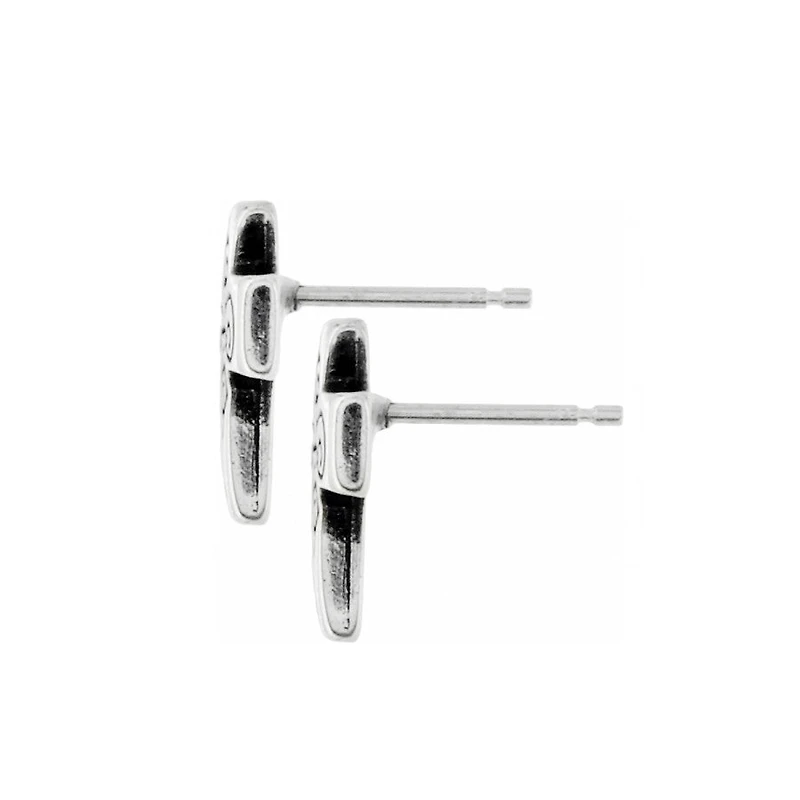True Cross Mini Post Earrings
