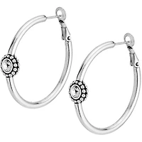 Twinkle Medium Hoop Post Earrings