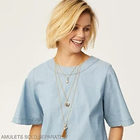 Vivi Delicate Long Charm Necklace