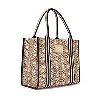 Woven Hearts Canvas Carry All