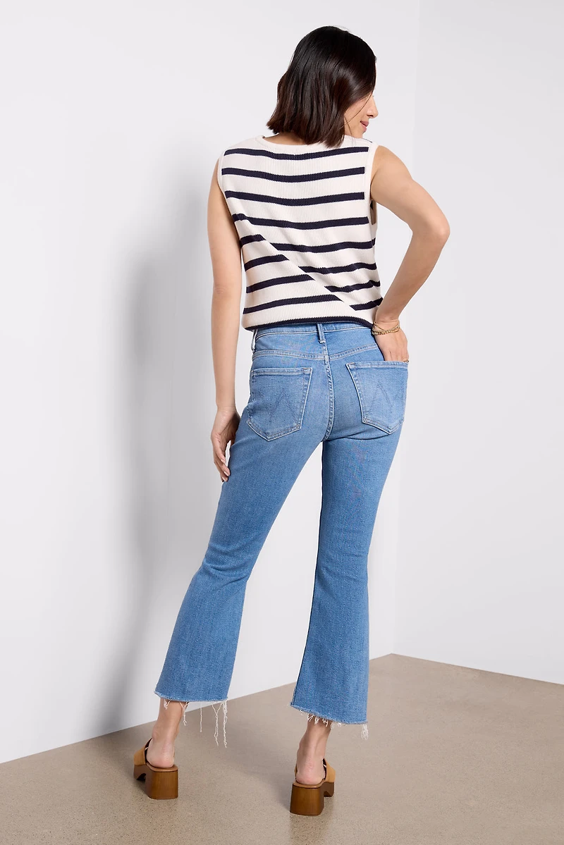 Petite Lil Insider Crop Step Fray