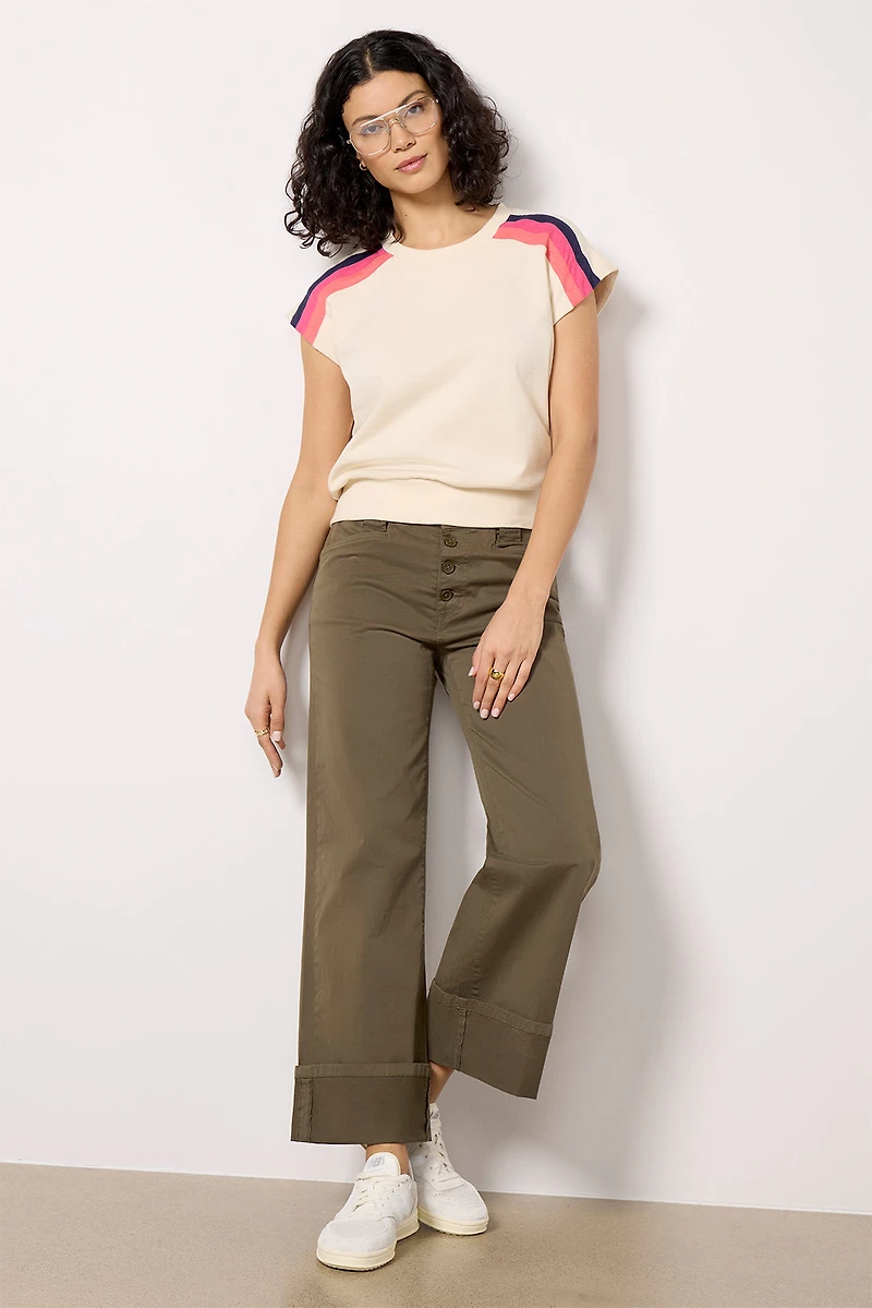 Mira Stripe Sweatshirt Tank