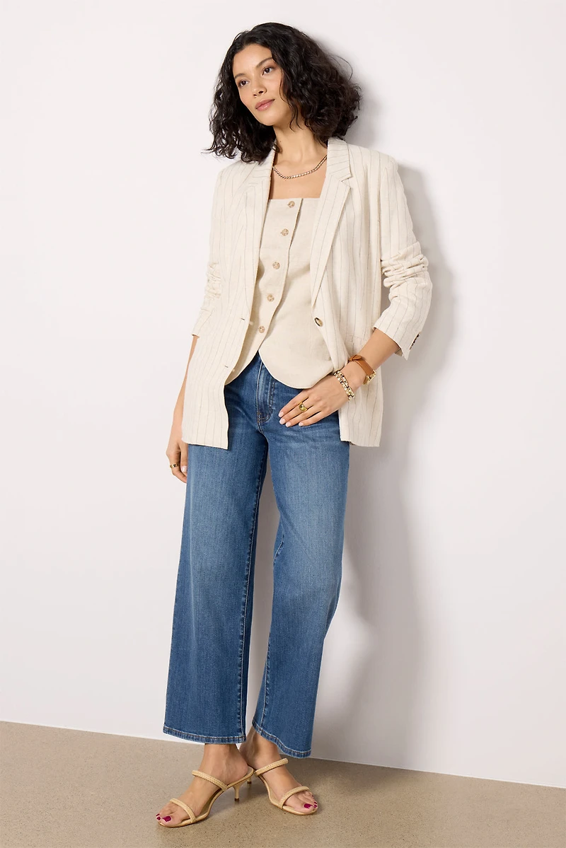 Livingston Pinstripe Blazer