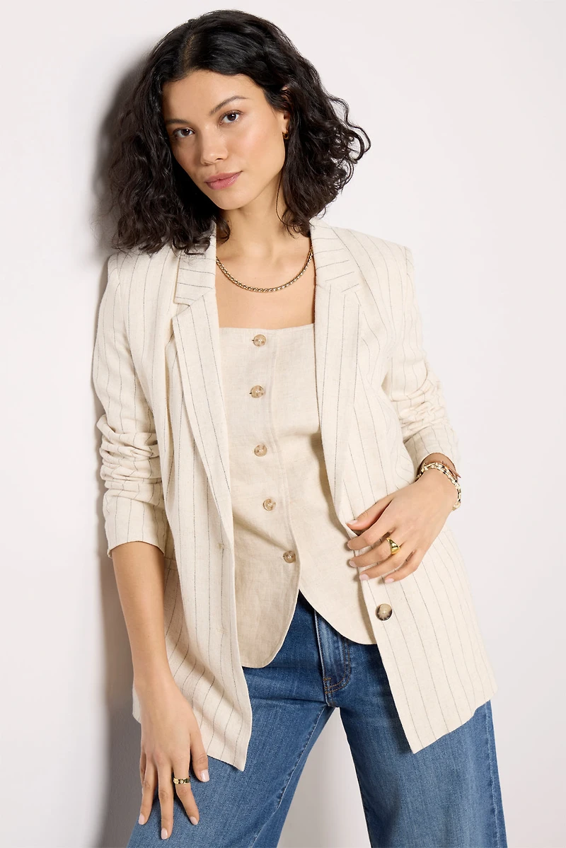 Livingston Pinstripe Blazer