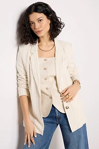 Livingston Pinstripe Blazer