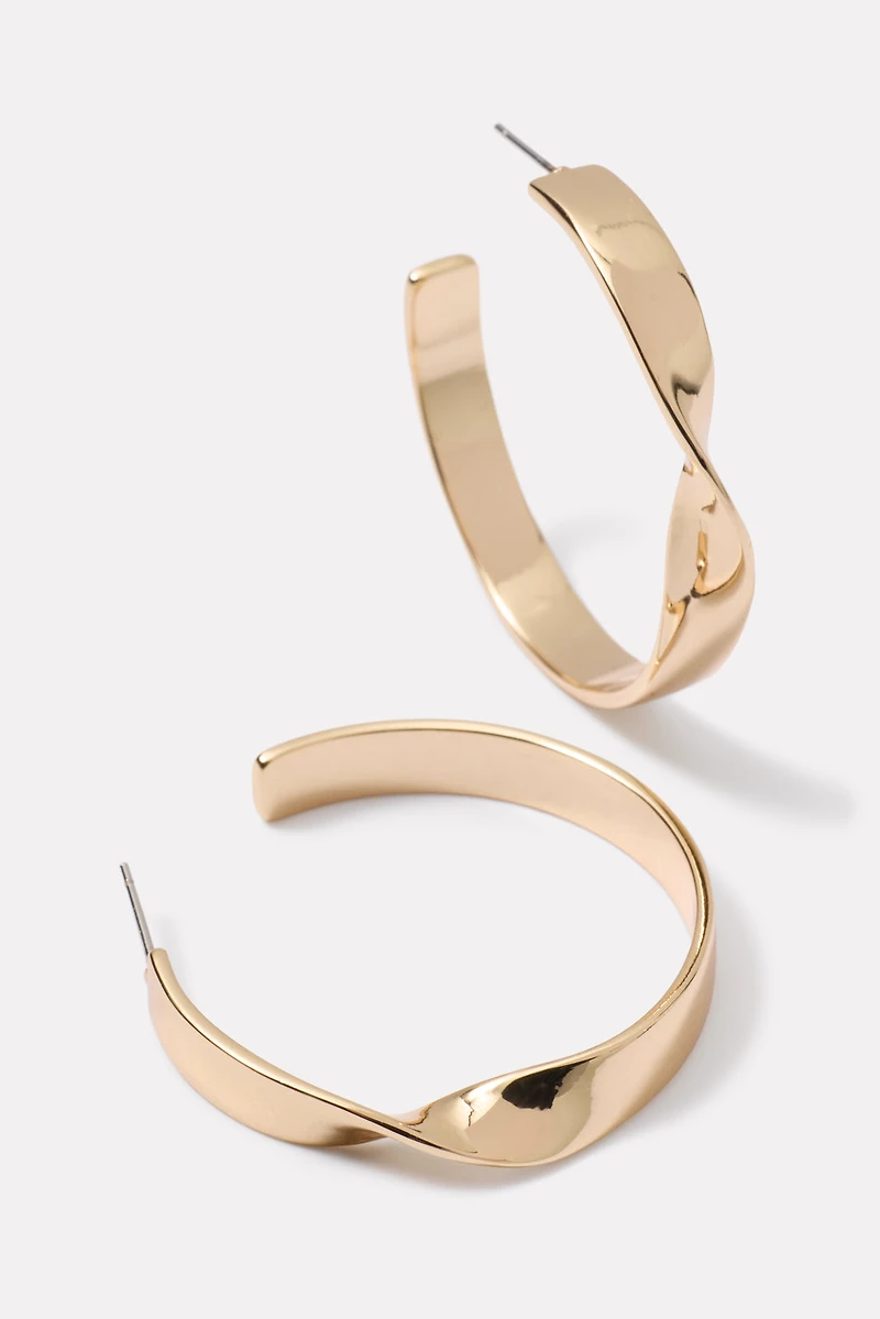 Kay Twisted Statement Hoop
