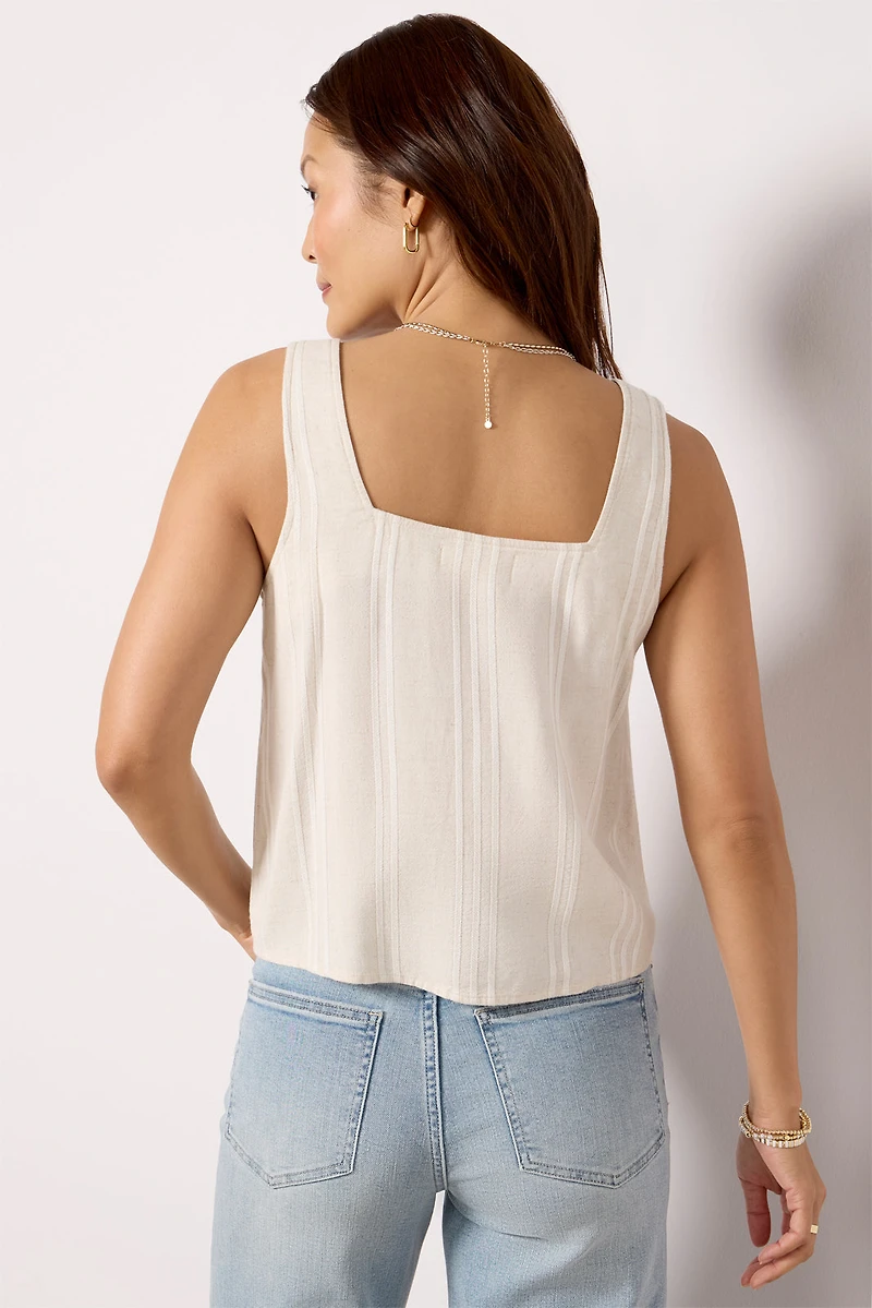 Stripe Square Neck Tank