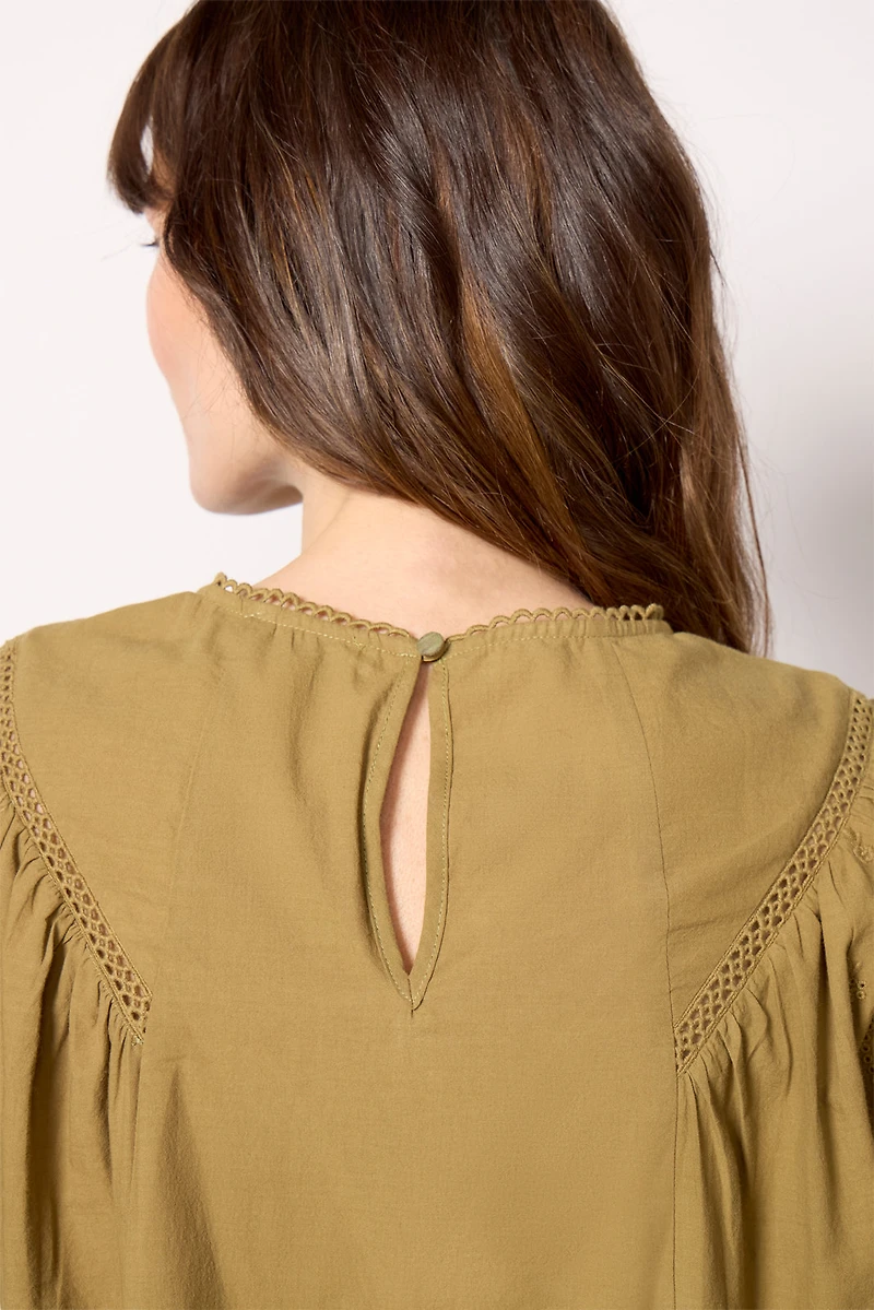 Faye Eyelet Detail Blouse