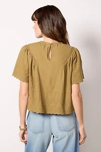 Faye Eyelet Detail Blouse