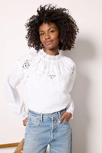 Lace Popover Blouse