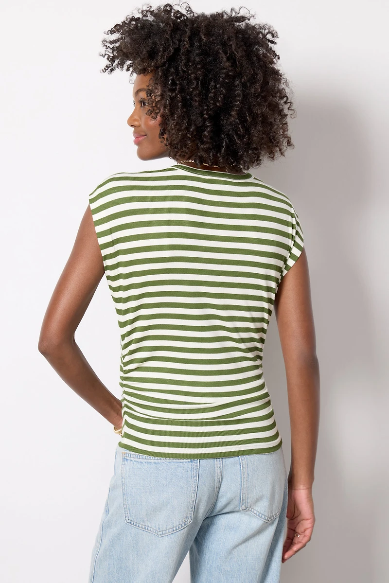 Joni Stripe Crew Neck Top
