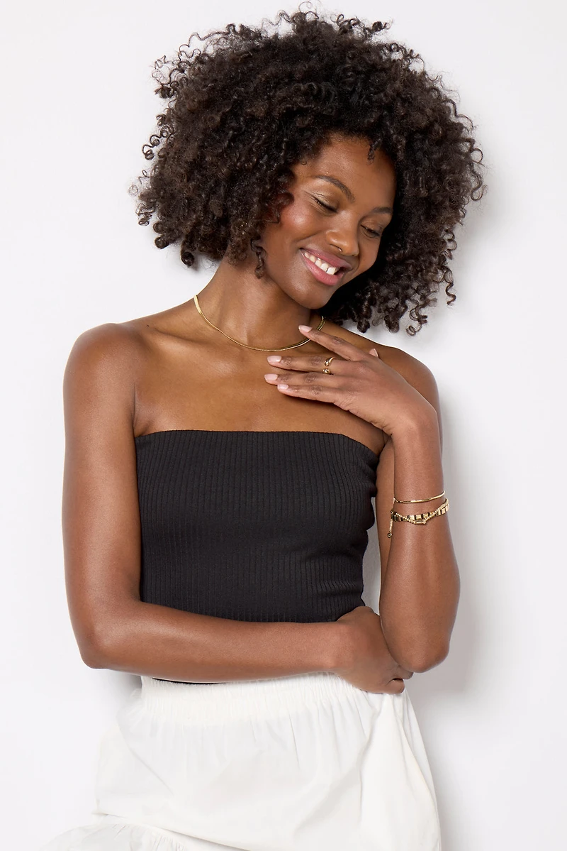 Evie Rib Tube Top