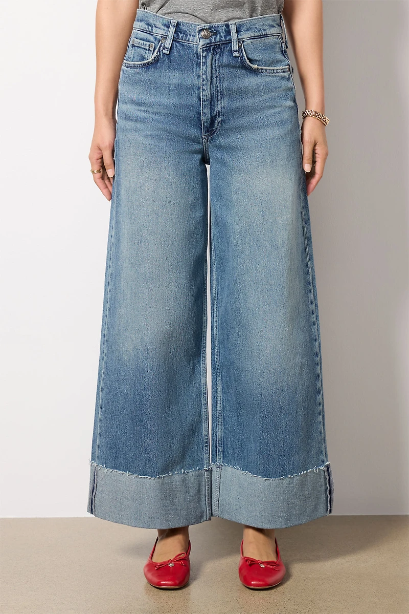 SOFIE HIGH-RISE ANKLE WIDE LEG WITH CUFF