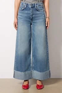 SOFIE HIGH-RISE ANKLE WIDE LEG WITH CUFF