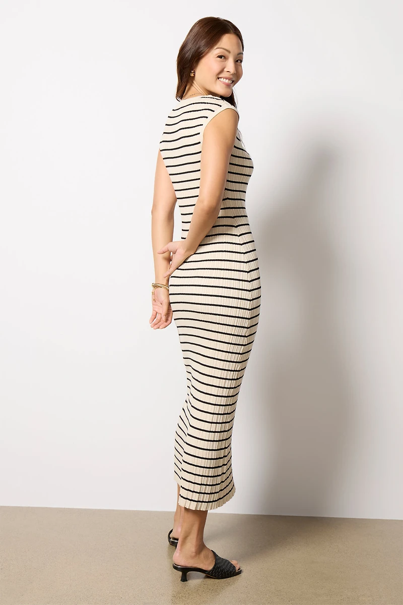Gisele Stripe Midi Dress