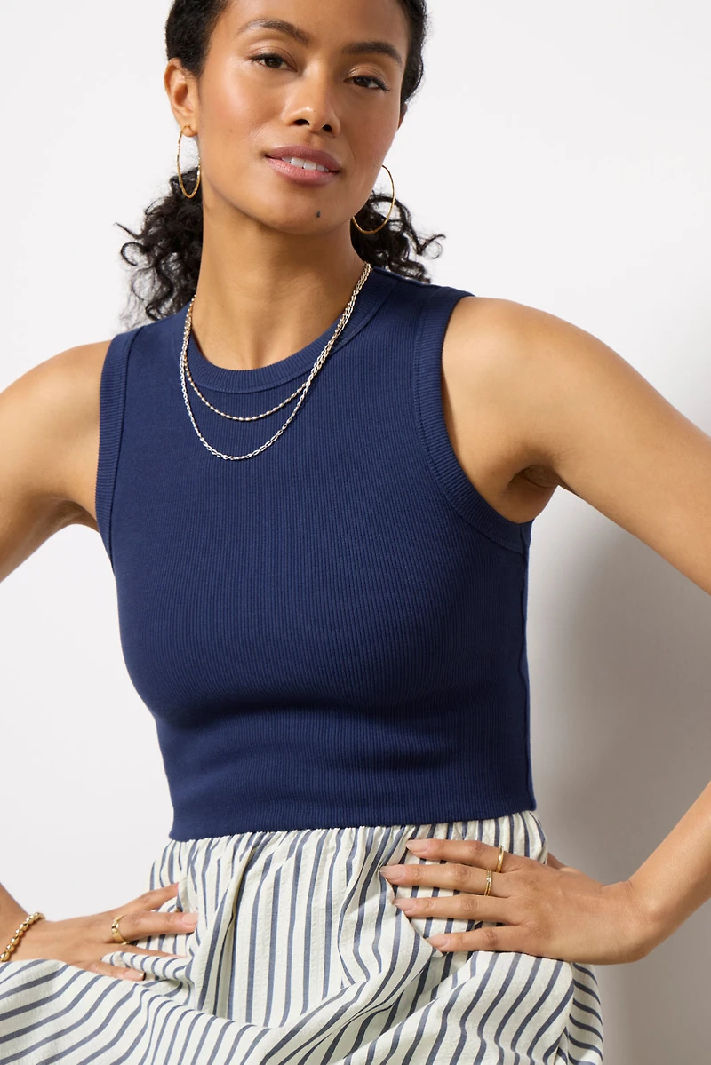 Rhett Mixed Media Maxi Dress