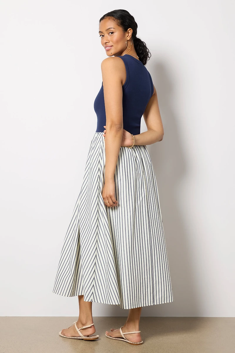 Rhett Mixed Media Maxi Dress