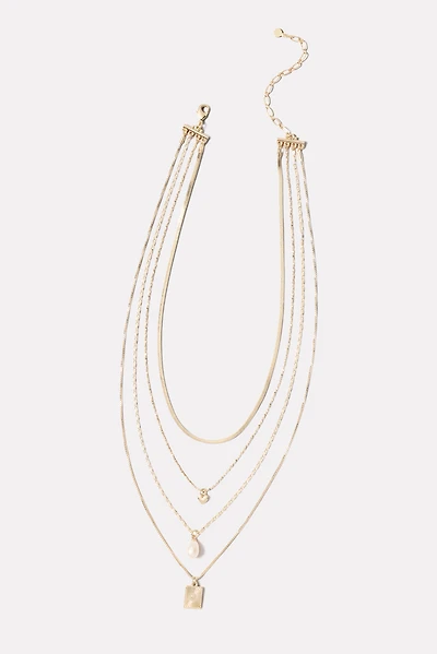 Dua Layer Pendant Necklace