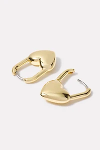 Heart Padlock Huggies